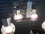 Vintage Design Hanglamp Chroom met 5 Glazen Kelken 3